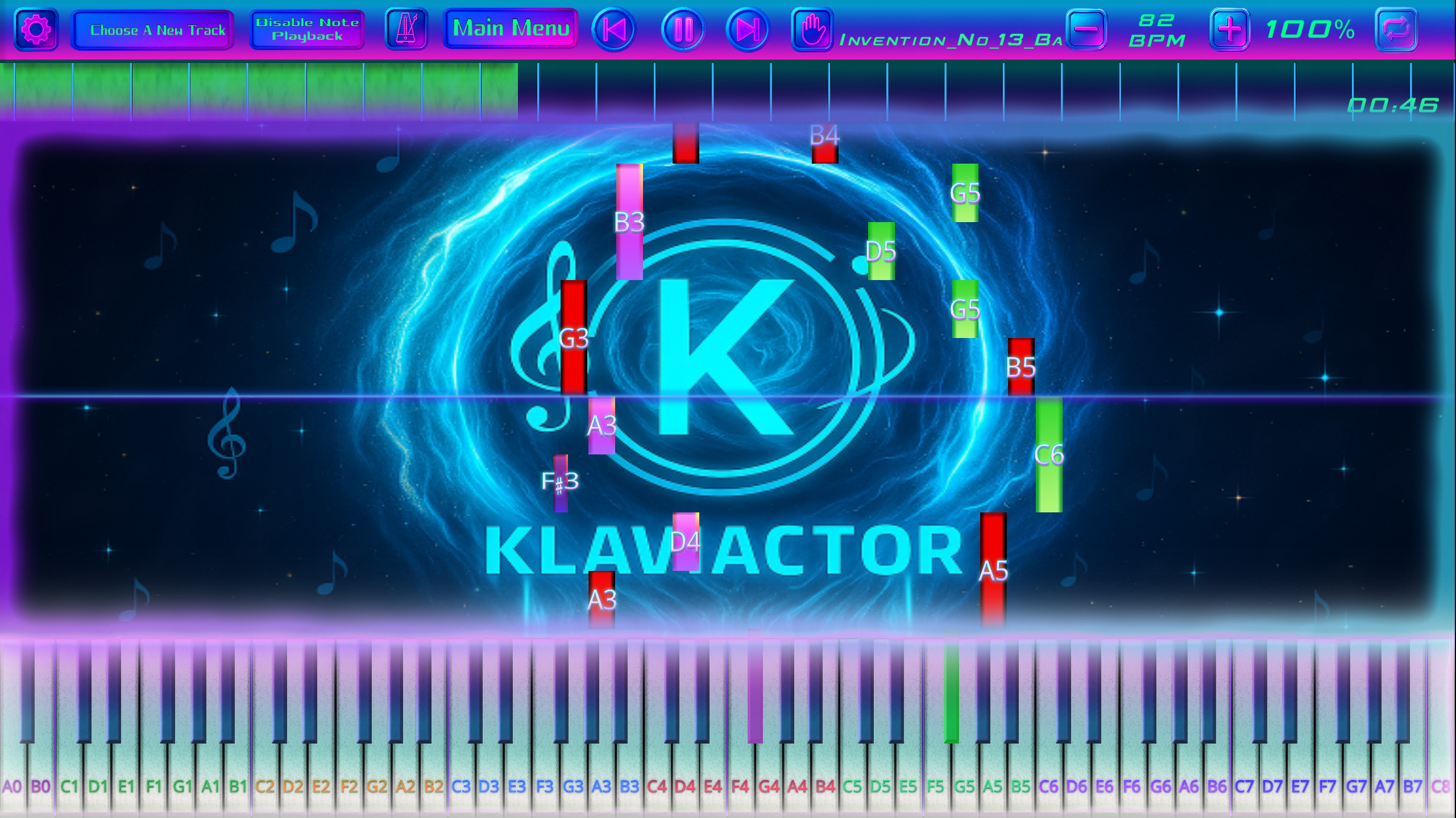 Custom background example