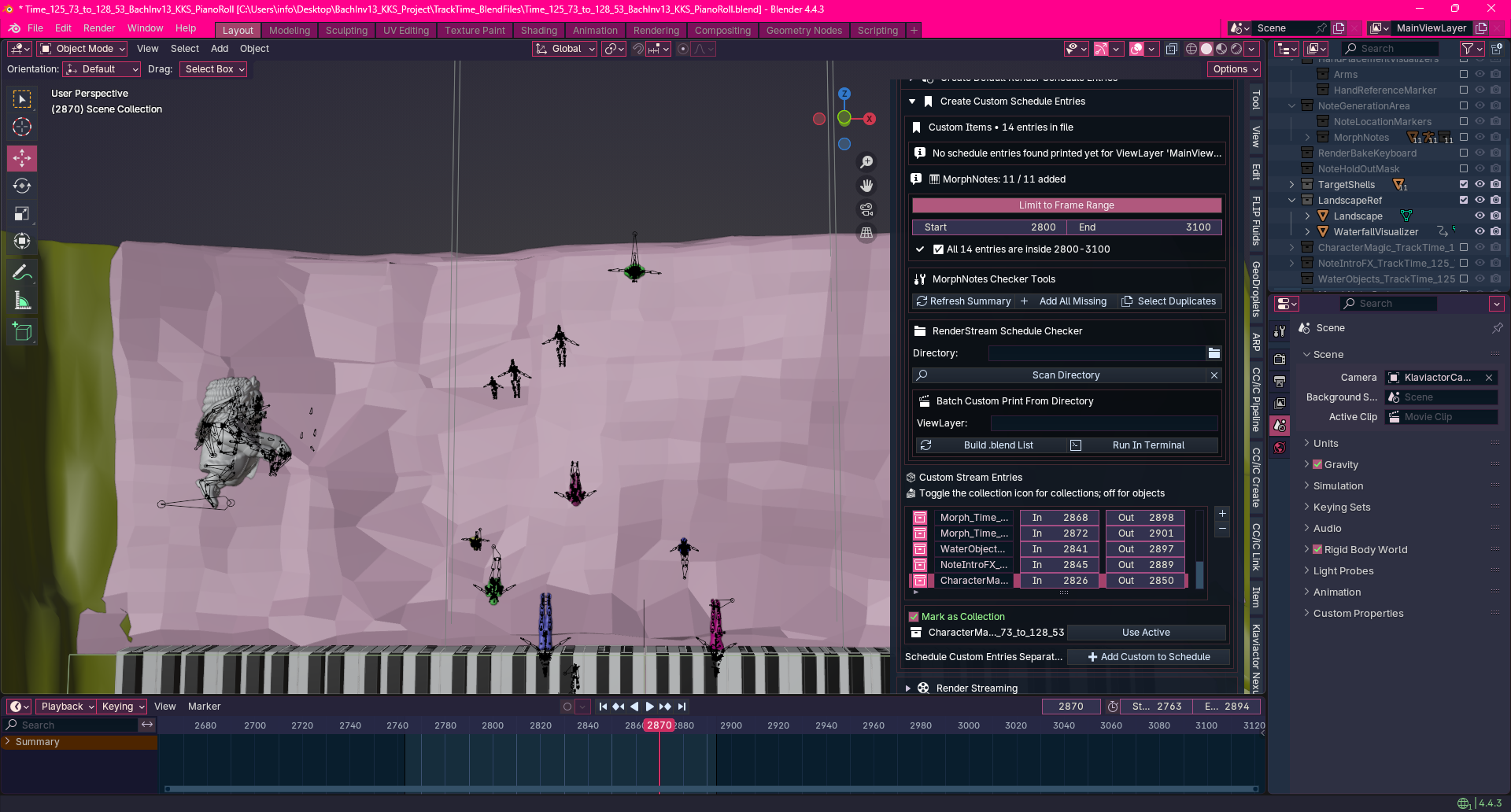Custom Schedule Entries