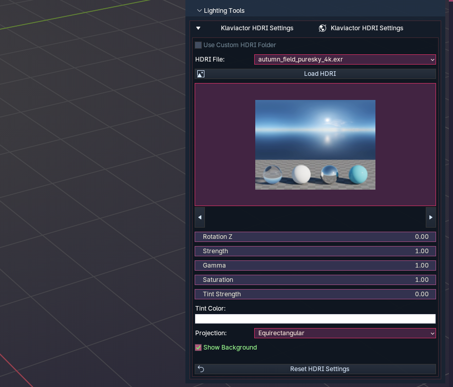 Klaviactor Studio lighting tools