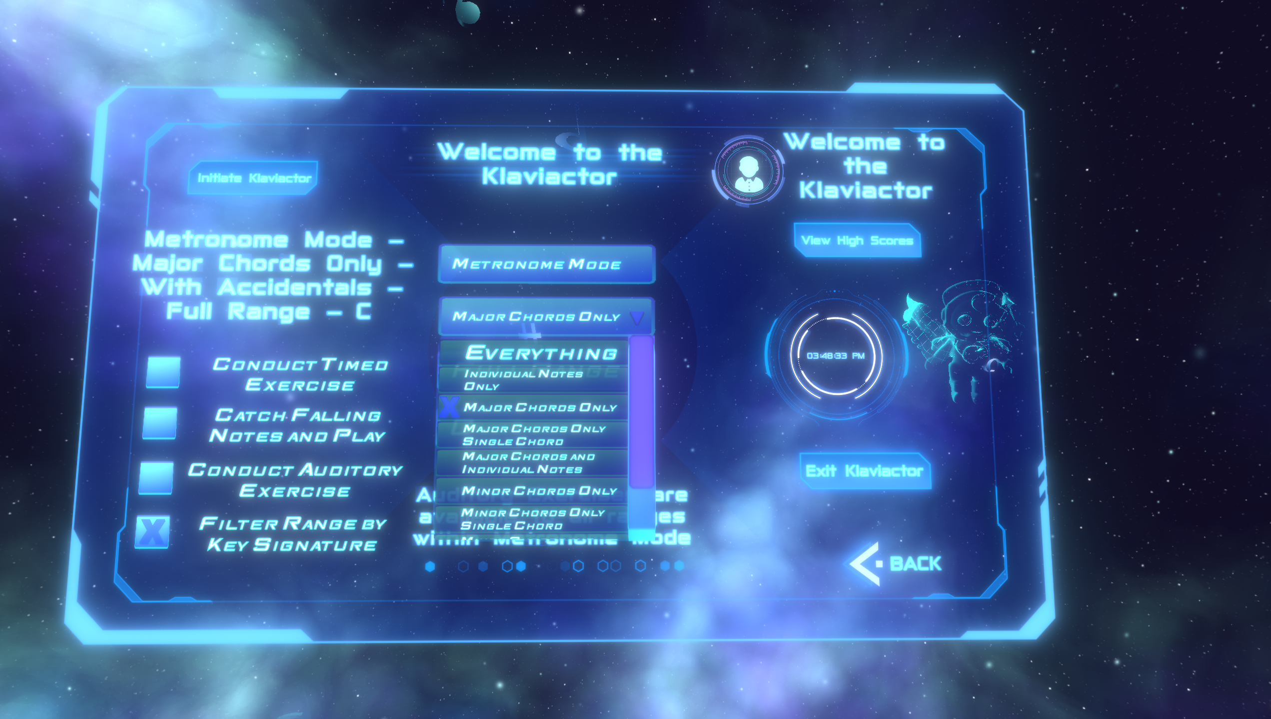 Metronome mode – view 2