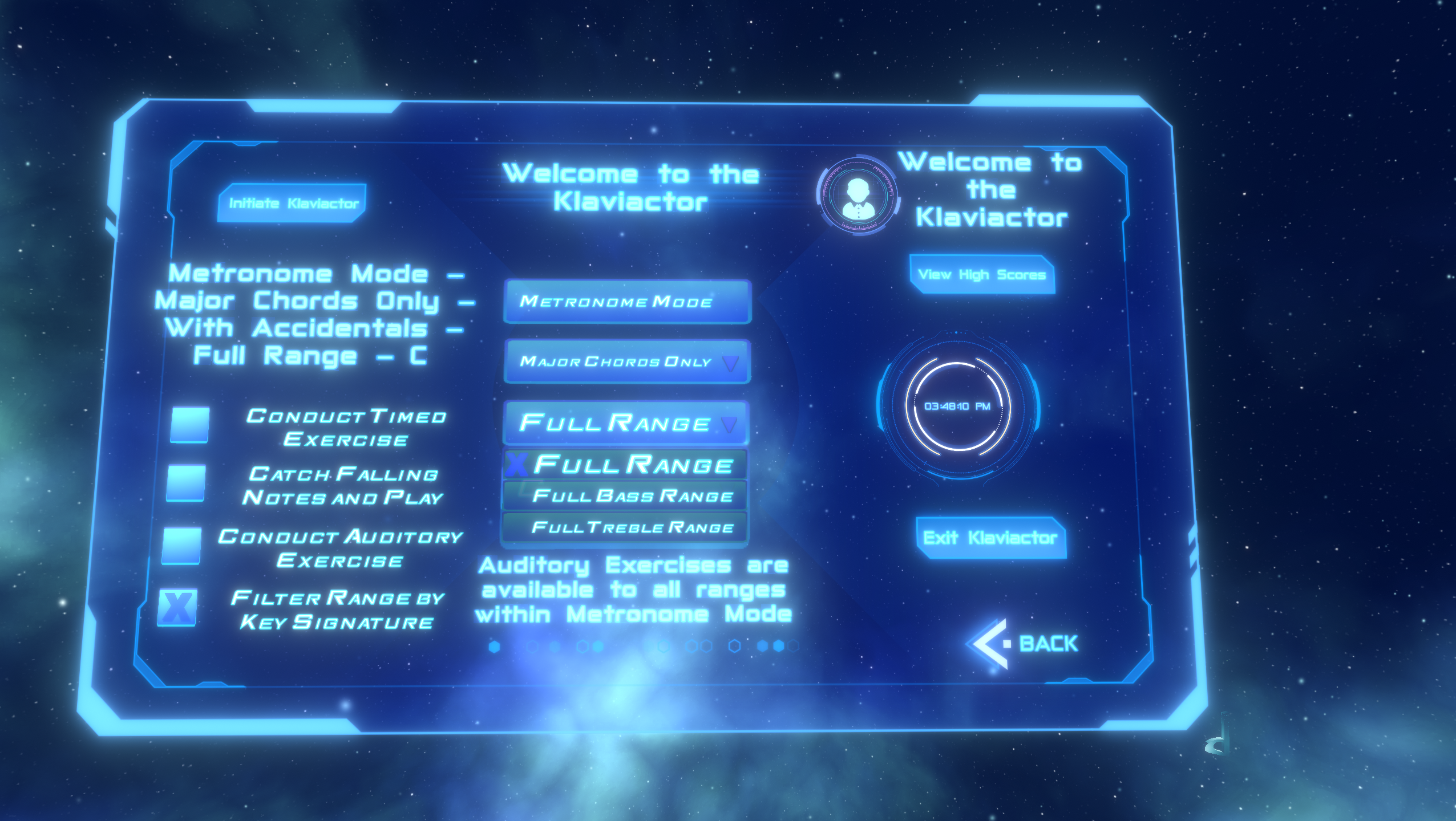 Metronome mode – view 3