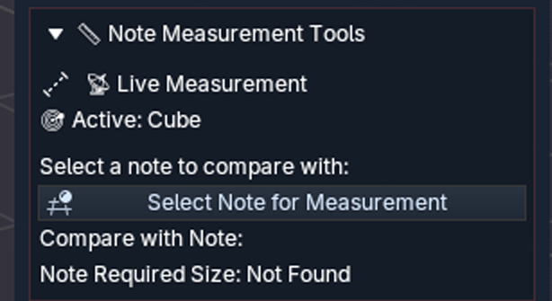 Note Measurement Tools