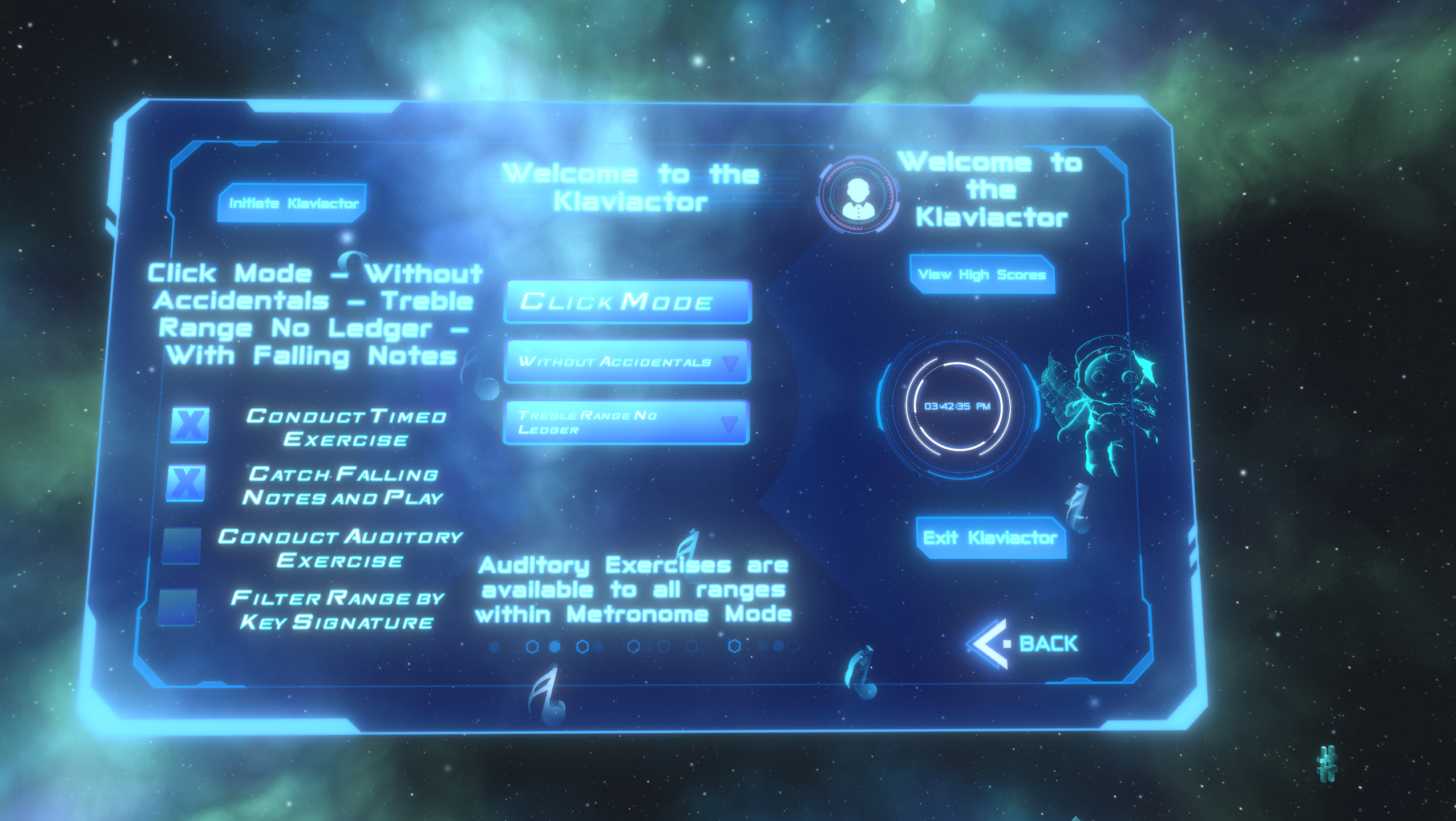 High score board – overview