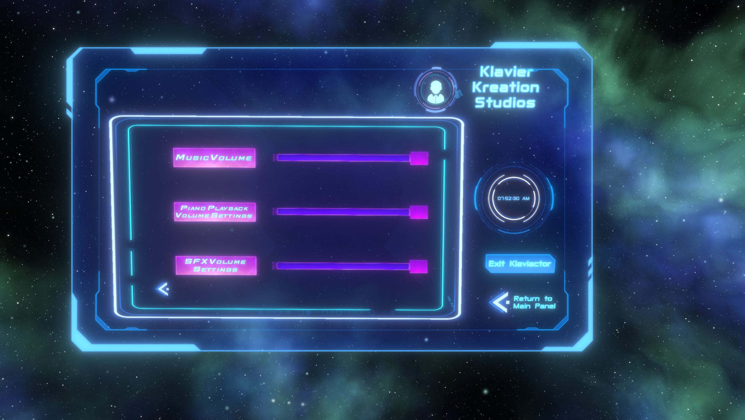 Sound Settings panel